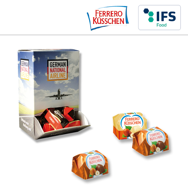 KALFANY Promotion Display Box MINI mit Ferrero Kuesschen classic/weiß 
