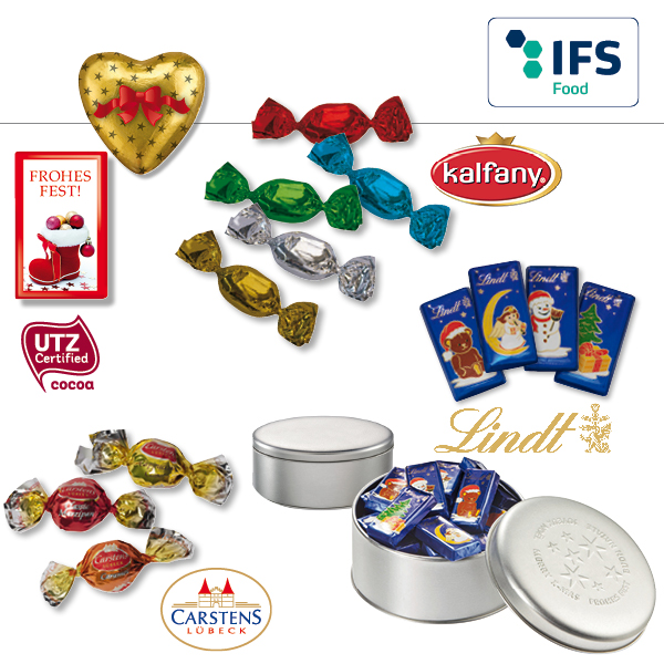 KALFANY Praesentdose klein, Standardmotive mit Alpenmilchschokoladen-Naps Kraft Foods/Mondelez Int. 