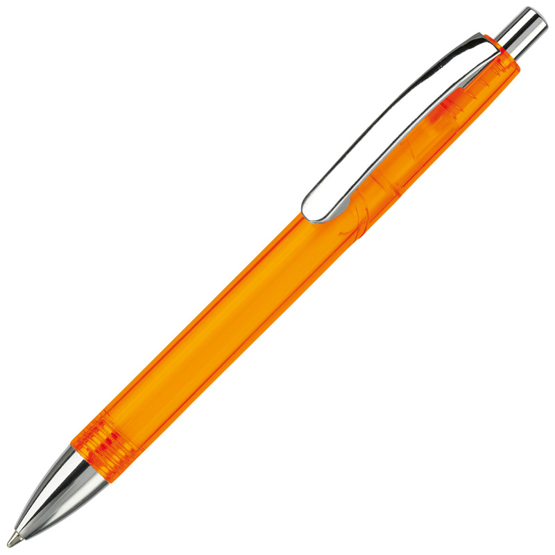 TOPPOINT Kugelschreiber Texas Metallclip Transparent Orange
