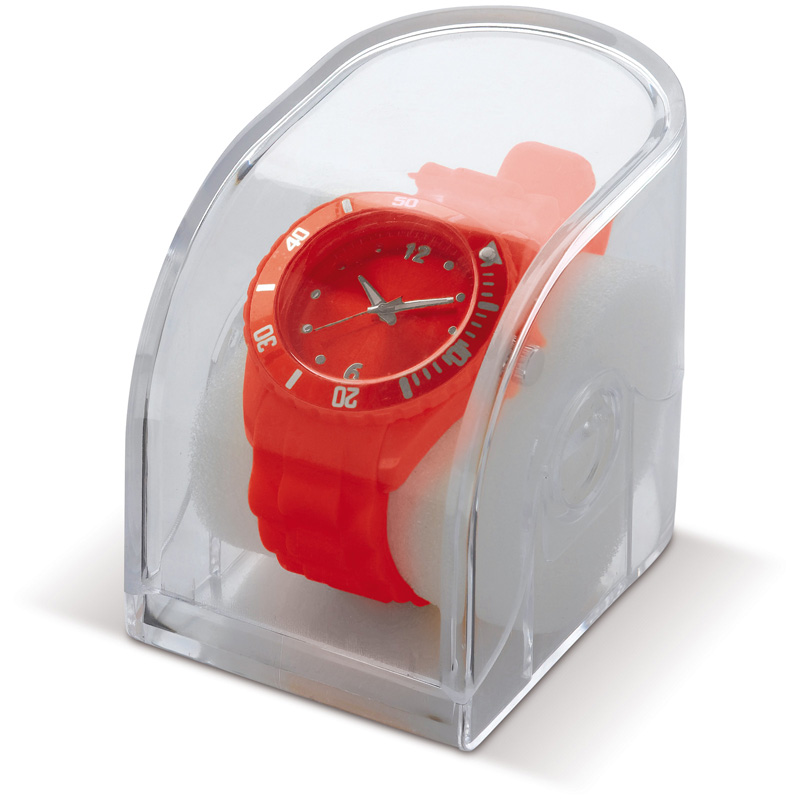 TOPPOINT Moderne Silikon Uhr Rot