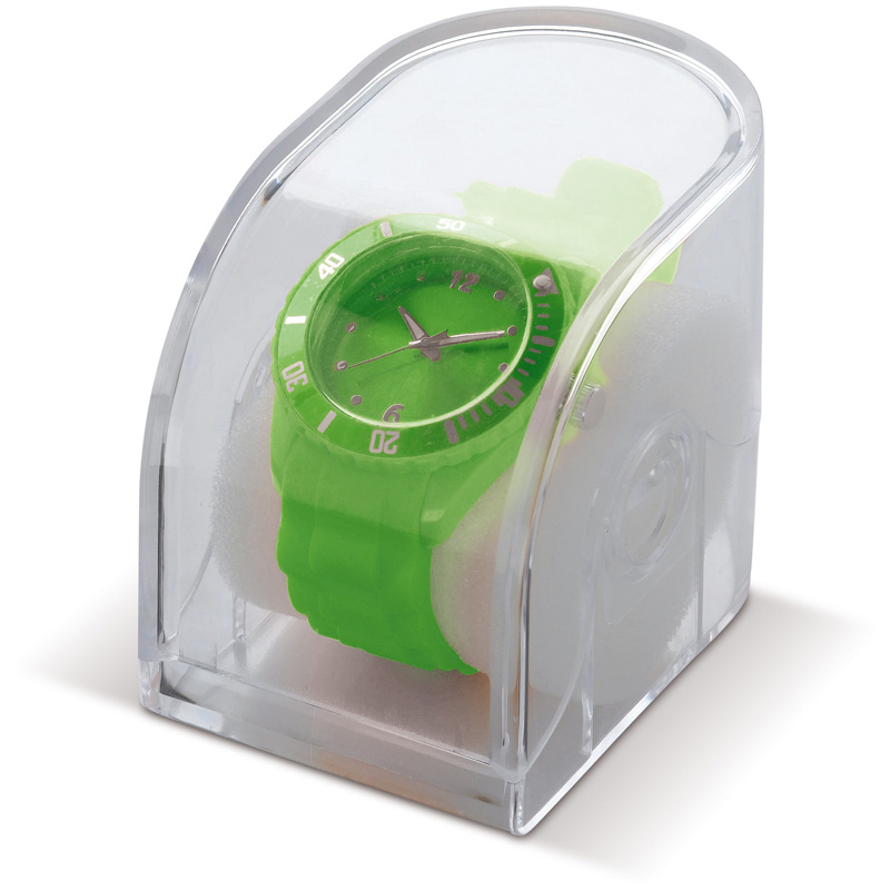 TOPPOINT Moderne Silikon Uhr Hellgrün