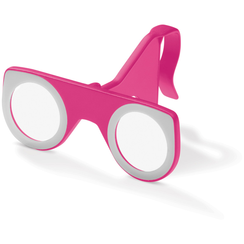 TOPPOINT Faltbare VR-Brille Rosa / Weiss