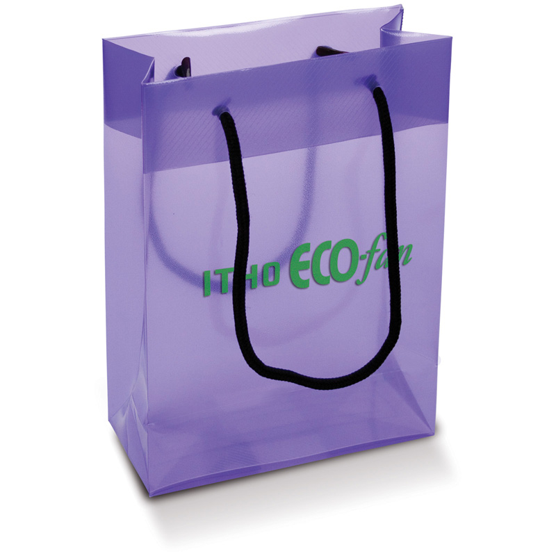 TOPPOINT Große Kunststofftasche Transparent Violett