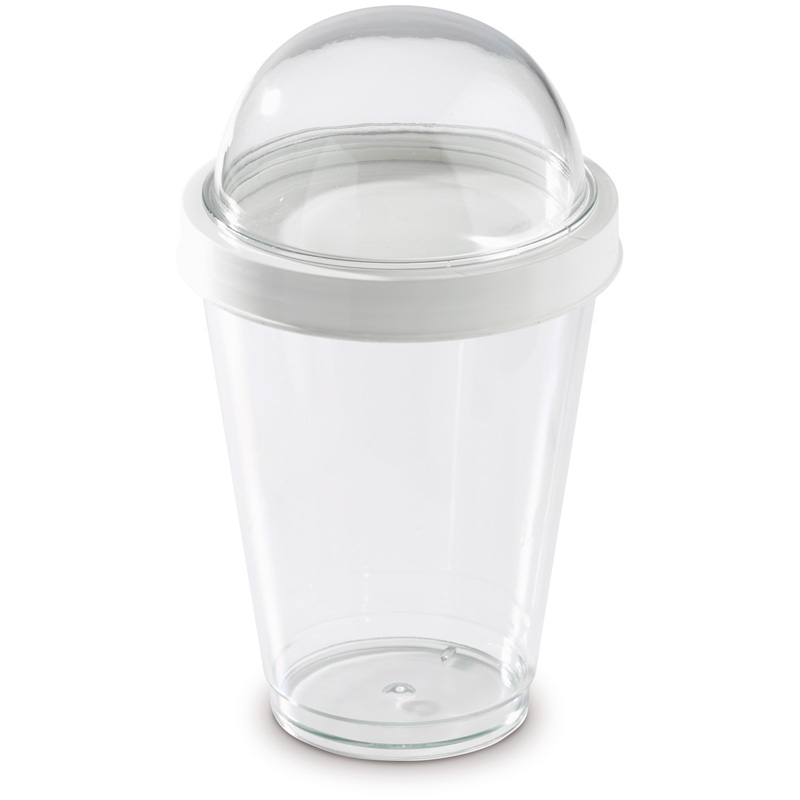 TOPPOINT Yo to go Becher Transparent Weiss