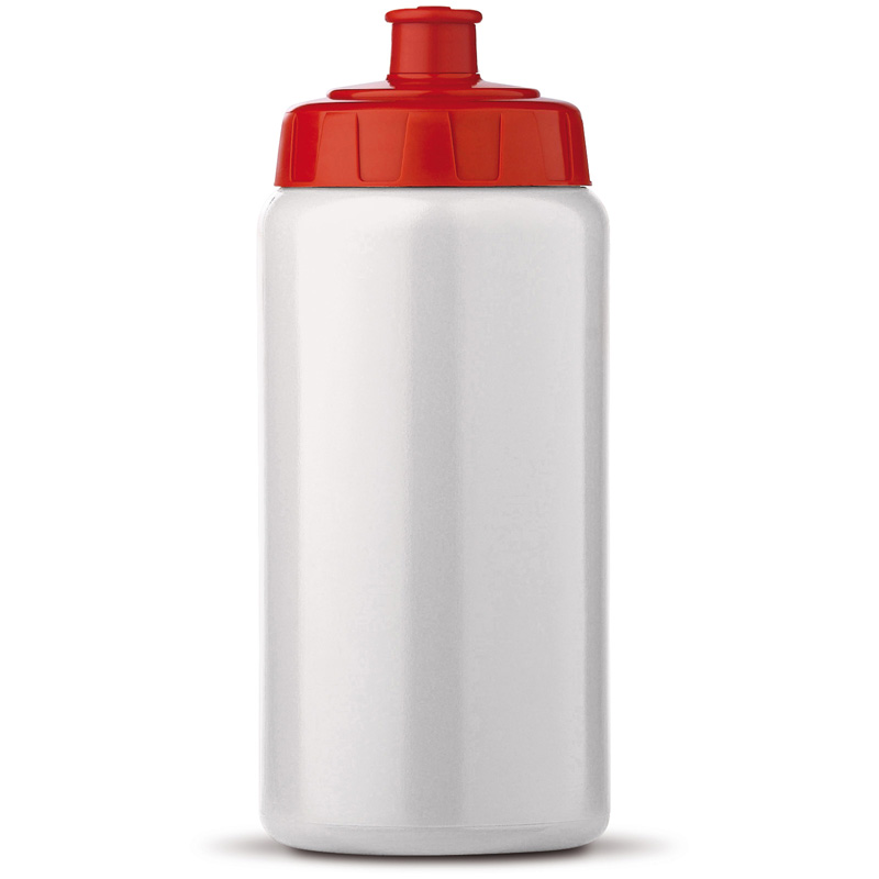 TOPPOINT Trinkflasche 0,5 l Weiss / Rot