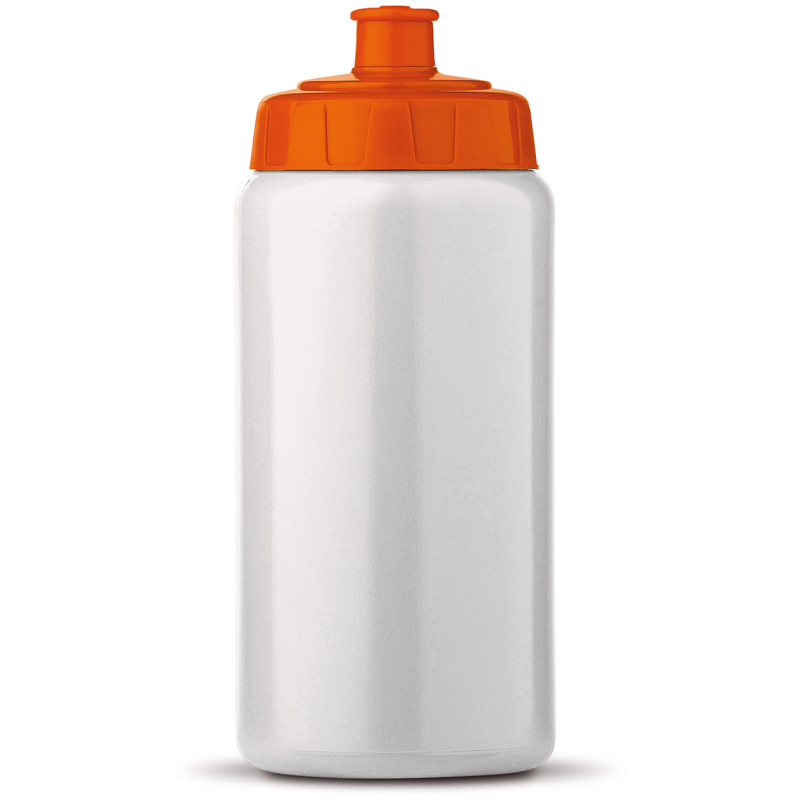 TOPPOINT Trinkflasche 0,5 l Weiss / Orange