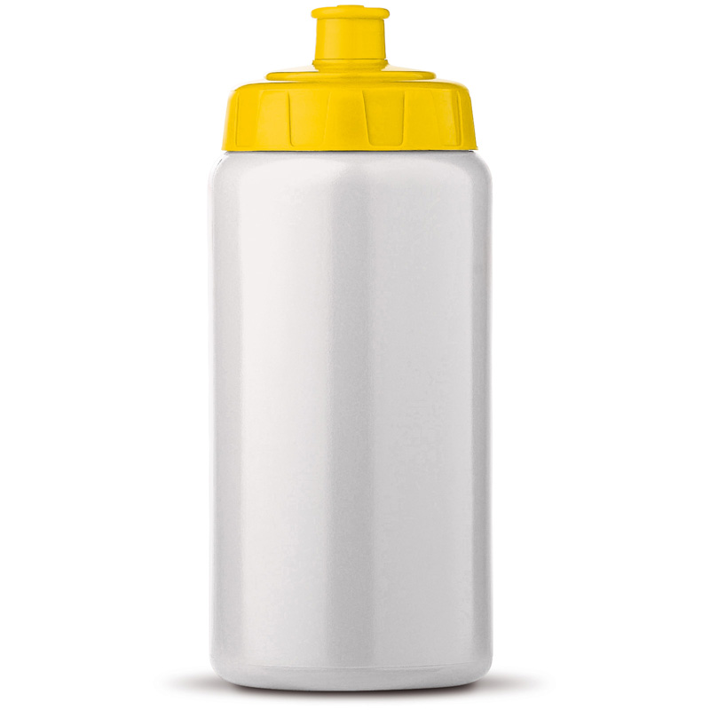 TOPPOINT Trinkflasche 0,5 l Weiss / Gelb