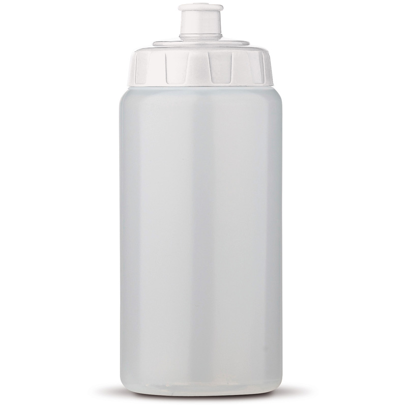 TOPPOINT Trinkflasche 0,5 l Transparent Weiss