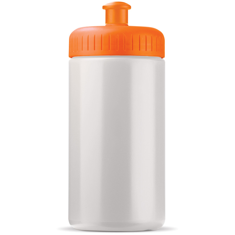 TOPPOINT Toppoint Sportflasche 500 Basic Weiss / Orange