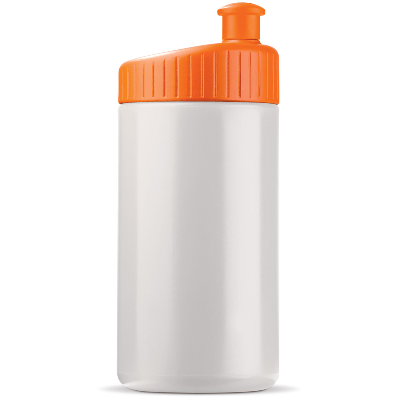 TOPPOINT Toppoint Sportflasche 500 Design Weiss / Orange